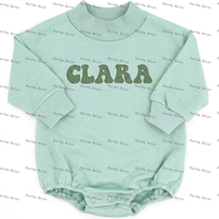 Herfst Winter Baby Peuter Mockneck Sweatshirt Romper Lange Mouw Baby Meisje Oversized Sweatshirts Bubbel Romper