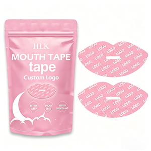 Nastro Adesivo per Bocca a Forma di Labbra Rosa con Collagene, OEM ODM HLK Factory, per Russamento <span class=keywords><strong>e</strong></span> Miglior Sonno - Product Image 1