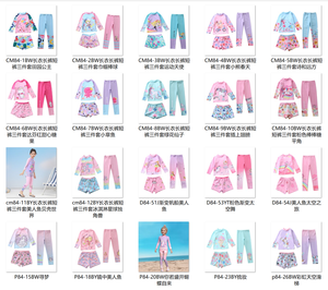 <strong>Cute</strong> Mermaid Print 3-pc Set <strong>Tankinis</strong> Private Label Kids Girls Swimsuit Lovely Style - Product Image 5
