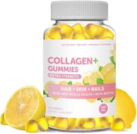 Gummies personnalisées pour adultes à base de collagène et d'extrait de thé vert, antioxydantes pour la santé de la peau, OEM ODM
