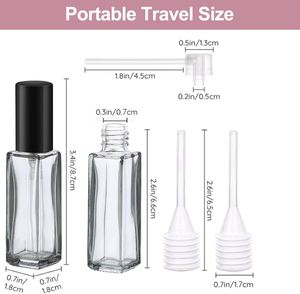 Factory Price <b>30ml</b> 50ml Cylinder Glass Clear Empty <b>Perfume</b> <b>Bottle</b> with Screen Printing Custom Logo Pump Sprayer - Product Image 2
