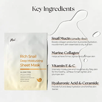 Masque d'escargot Masque facial avec acide hyaluronique de collagène pour la réparation et l'hydratation anti-âge de la peau