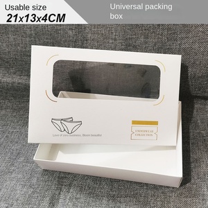 Phụ Nữ Đồ Lót Bao Bì Hộp Tái Chế Vật Liệu Cửa Sổ Trong Suốt Từ Đóng Cửa Tùy Chỉnh Kích Thước Gấp Dập 4/5 - Product Image 3