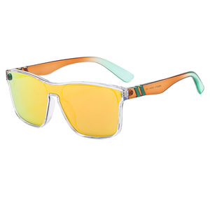 Lunettes de soleil rectangulaires Y2K polarisées UV400 à monture complète unisexe protection solaire adulte 68279 - Product Image 5