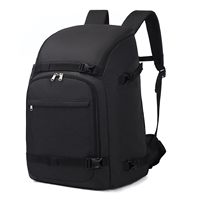 Sac à dos unisexe personnalisé avec imprimé de personnages, imperméable, pour chaussures de patinage sur glace, bottes de ski, patins de hockey, avec roulettes et sangle détachable
