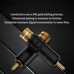 4pcs <strong>2</strong>-in-1 Screw and Solder Type New DC <strong>Output</strong> <strong>RCA</strong> Male Fireproof Material <strong>Audio</strong> Connectors Adapters - Product Image 5