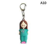 Breloque de sac décapsuleur en forme d'ampoule, porte-clés coupe-seringue, outil de rupture de flacons de médicaments pour infirmières et médecins