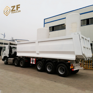 Trung Quốc Heavy Duty Chất Lượng Tốt 25cbm 32cbm U-hình End Phía Sau <span class=keywords><strong>Tipper</strong></span> Dumper Dump Bán Xe Tải <span class=keywords><strong>Trailer</strong></span> Các Nhà Sản Xuất - Product Image 6