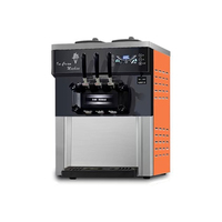 Machine à crème glacée commerciale avec table de grande capacité/autoportante/piédestal crème glacée molle automatique et sundae