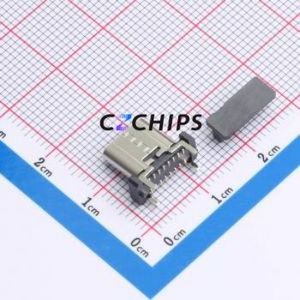 TYPE-C 16P LTH9.3-M 143 USB Connector SMD Connector Type-C Female Vertical Mount 16P - Product Image 2