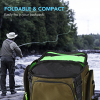Sac de canne à pêche souple avec Logo personnalisé, sac Portable pliable pour carpe de 55 pouces, matériel pour canne à pêche, housse de protection, sacs de rangement
