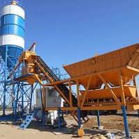 Centrale à béton mobile, bétonnière portable, centrale à béton personnalisable de haute qualité pour les projets de construction