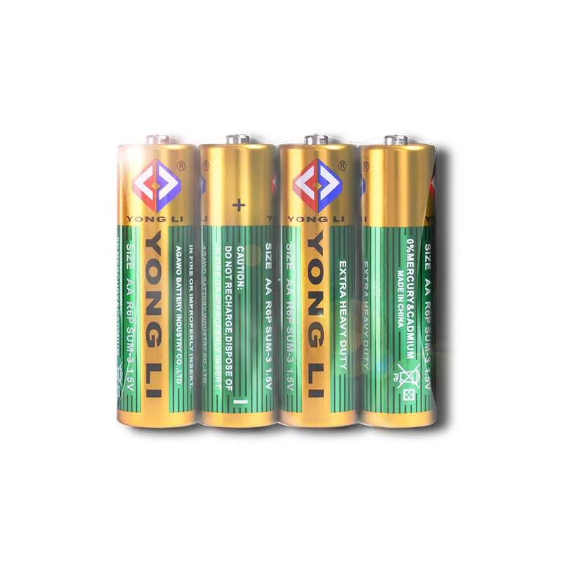 YONGLI C CL5-T5 super heavy duty 5#AA 1.5v SUM3 aa R6p carbon zinc batteries