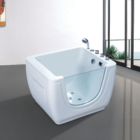 Baignoire bébé pliable moderne, écologique, durable, portable, carrée/en forme de bateau, en acrylique rose, autoportante, avec fonction bain à remous