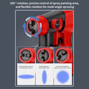 Pulvérisateur de peinture sans fil de remplacement pour batterie <span class=keywords><strong>Milwaukee</strong></span> 20V Max, pulvérisateur de peinture électrique à main avec récipient de 1000ml pour la maison - Product Image 5