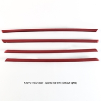 Accessoires de modification de voiture F30 F31, garnitures de porte intérieures, bande décorative pour BMW Série 3