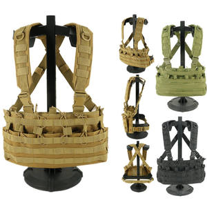 เสื้อกั๊กแบบยุทธวิธีอุปกรณ์สำหรับหน้าอกอุปกรณ์เสริมสำหรับใส่นิตยสารระบบ Molle จู่โจมแบบถอดออกได้ - Product Image 3