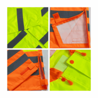 Combinaison de pluie haute visibilité JIADE, vêtements de travail imperméables et réfléchissants, veste à capuche et pantalon, ensembles de sécurité pour les travailleurs en extérieur