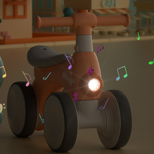 <span class=keywords><strong>Meilleure</strong></span> vente de trottinette pour enfants, poussette à 4 roues, trotteur avec musique, sifflet de Bibi, bicyclette d'équilibre avec vélo à bulles - Product Image 3