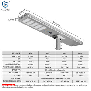 Farola Solar LED para Exteriores con Diseño Integrado de Perfil de Aluminio, IP65 Impermeable, Bajo Mantenimiento y Alto Brillo - Product Image 4