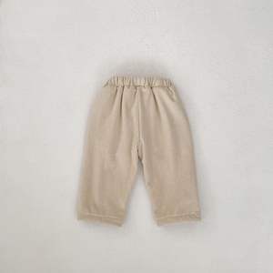 Kışlık Bebek Giysileri Uzun Sıcak Düz Renk Pantolon Yenidoğan Bebek Günlük Unisex Kordonlu Giyim - Product Image 6