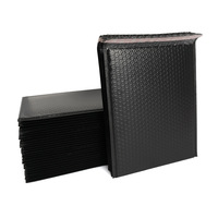 Enveloppes à bulles noires mates personnalisables en gros avec résistance aux chocs pour l'emballage de vêtements, chaussures et chaussettes