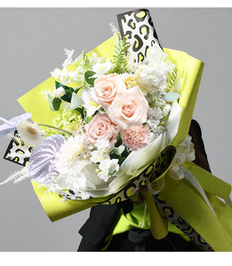 Luxury 58*58Cm/Tấm Nhựa Không Thấm Nước Phim Flower <span class=keywords><strong>Wrapping</strong></span> Giấy Với <span class=keywords><strong>Leopard</strong></span> <span class=keywords><strong>Print</strong></span> - Product Image 6