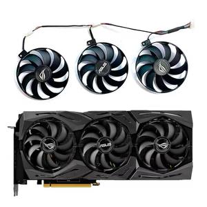 Ventilador de Refrigeración de 85 mm para <span class=keywords><strong>ASUS</strong></span> ROG Strix RX 5600 <span class=keywords><strong>XT</strong></span> <span class=keywords><strong>5700</strong></span> 5700XT RX5700, T129215SU FDC10U12S9-C 6PIN RTX2060 RTX2070, Ventilador para GPU - Product Image 1