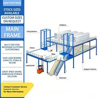 Systèmes de rayonnage de type loft pour entrepôts intensifs, systèmes de stockage démontables, plateformes modulaires multi-niveaux, acier sans soudure