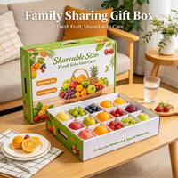 Boîte cadeau pour fruits en deux parties, personnalisée et imprimée, avec plateau intérieur protecteur pour l'expédition de produits frais en gros