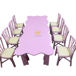 Silla Infantil de Ratán Hecha a Mano en Vietnam para Fiestas, Asiento de Mimbre Boho Resistente para Uso en Interiores y Exteriores - Product Image 4