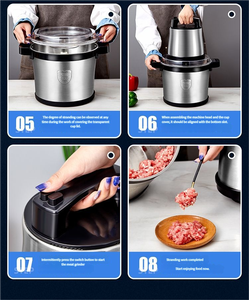 Máquina Eléctrica para Triturar Ñame Fufu, Picadora y Rebanadora Automática de Carne para Cocina Doméstica, Picadora de Carne de Última Tendencia 2026 - Product Image 5