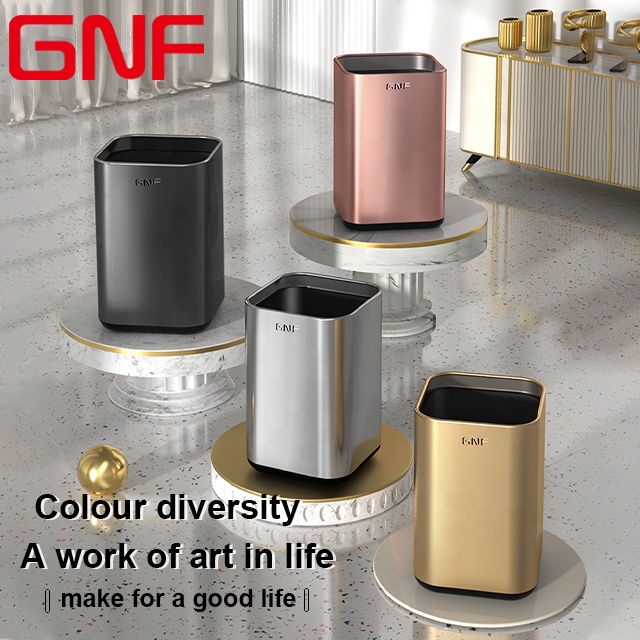 GNF гостиничном номере мусорное ведро из нержавеющей стали мусорное ведро домашние кухонные металлические мусорное ведро SUS (нержавеющая сталь 410 ванная комната мусорные баки