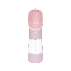 Portable Dog Water Bottle with Food <b>Dispenser</b> 258ml 200ml Pet Travel <b>Drinking</b> Feeder - Product Image 3