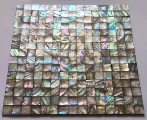 Panneau mosaïque tête de perle, couleur grise et noire, incrustation de stylo, coque, mosaïque, gaufrage - Product Image 4