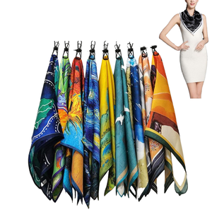 Conception imprimée qualité avant foulard en <span class=keywords><strong>soie</strong></span> personnalisé Unique femmes carré marque foulards en <span class=keywords><strong>soie</strong></span> 100% foulard en <span class=keywords><strong>soie</strong></span> Foulard en <span class=keywords><strong>soie</strong></span> - Product Image 1