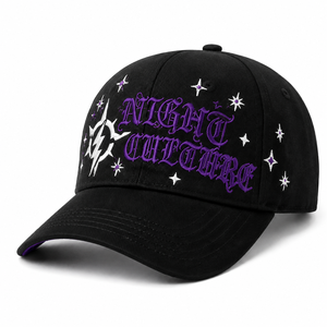 Casquettes de baseball unisexes de haute qualité, style streetwear noir, 5 ou 6 panneaux, broderie personnalisée du logo - Product Image 1