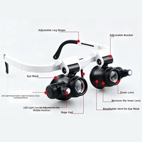 8X 15X 23X Head Mounted Glasses High Magnification Mechanical Clock Repair Carve Antique Jewelry Appraisal 9892H1