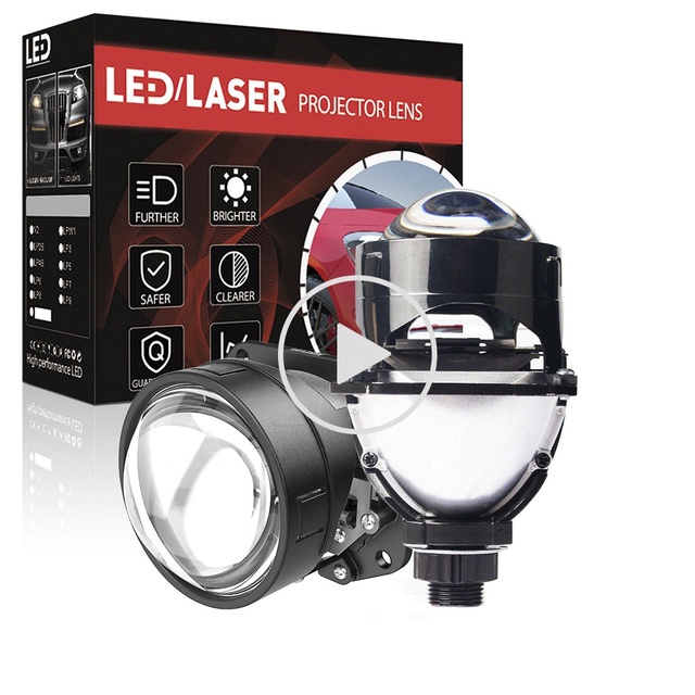 LP23 110W RHD/LHD 12V 10000LM 6000K Ip68 Car Headlight Lens Biled Bi LED Projector Lens 2.5 Inch