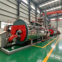 Caldera de vapor de cuatro pasos con sistema de retorno de humos de 6 T/h y 4.2 MW, de gas natural, para uso industrial en cervecerías y destilerías