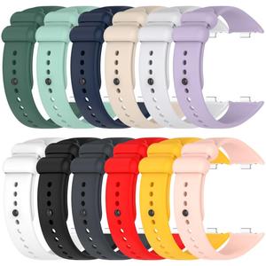 Qualité Parfaite pour Redmi Watch 6 / <span class=keywords><strong>5</strong></span> / <span class=keywords><strong>Xiaomi</strong></span> <span class=keywords><strong>Band</strong></span> 9 Pro XDfind Bracelet de Montre en Silicone Noir Couleur Unie avec Boucle - Product Image 5