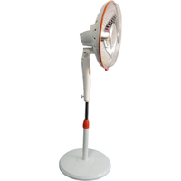 Chauffage électrique portable en tube de carbone avec télécommande, protection contre la surchauffe et éclairage pour le chauffage des pièces à domicile en hiver