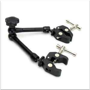 Kasin braccio magico articolato regolabile da 11 pollici + morsetto per granchio grande Super Clip per videocamera Monitor LCD LED Light DSLR Camera - Product Image 1