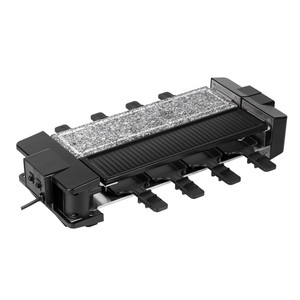 <span class=keywords><strong>Table</strong></span> de gril à <span class=keywords><strong>raclette</strong></span> d'intérieur électrique Cool Touch 8 casseroles à fromage Portable poignées en bois faciles à nettoyer détachables pour un usage domestique - Product Image 6