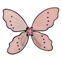 Ailes de fée scintillantes roses à fleurs et papillons pour enfants, idéales pour les fêtes d'anniversaire des filles, accessoires de déguisement, ailes d'ange ODM/OEM