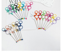 2025 Zinken Lasergegraveerde Luxe Sleutelhangers Haakjes Meisjes Cadeau DIY Sleutelhanger Beadable Sleutelhanger Sieraden maken kralen