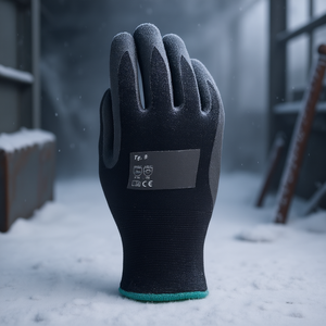 Guantes para clima frío TTAKE con revestimiento de nitrilo, guantes de protección talla 8 para seguridad laboral - Product Image 3