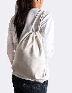 Sac à dos à cordon unisexe en toile de coton souple, personnalisable, promotionnel, de marque Xinxi, durable et tendance, avec logo sur mesure, vente en gros à prix abordable - Product Image 4