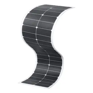 سعر المصنع ألواح طاقة شمسية ضيقة 80 وات ألواح SunPower solar flex ضيقة الأطراف ألواح طاقة شمسية مرنة 80 وات للكرفان واليخت