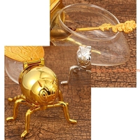 Prix usine pot d'assaisonnement en forme d'abeille Pot de miel avec cuillère pour décor de cuisine décor de cuisine thés Condiments support de stockage d'huile